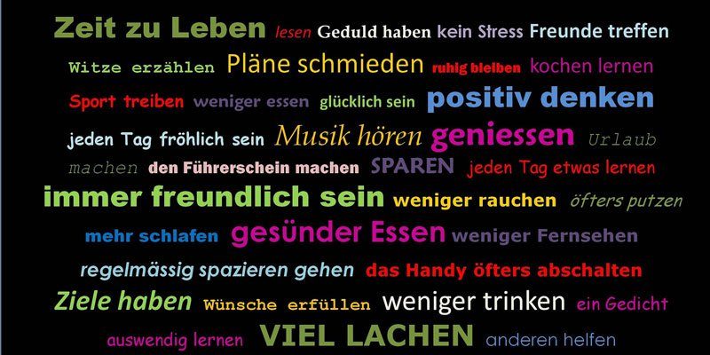 Vorsätze zum Jahreswechsel - Antje Heimsoeth